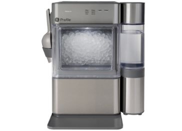 Ice maker and water dispenser in a sleek, modern design.