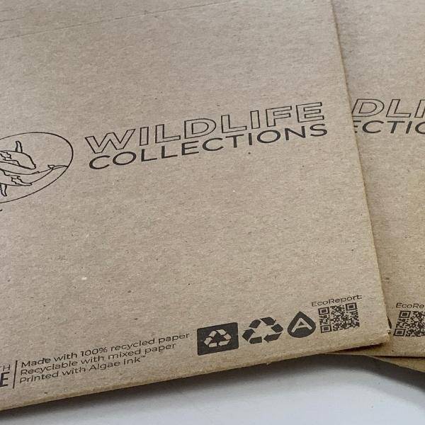 Wildlife Collections branded paper mailer