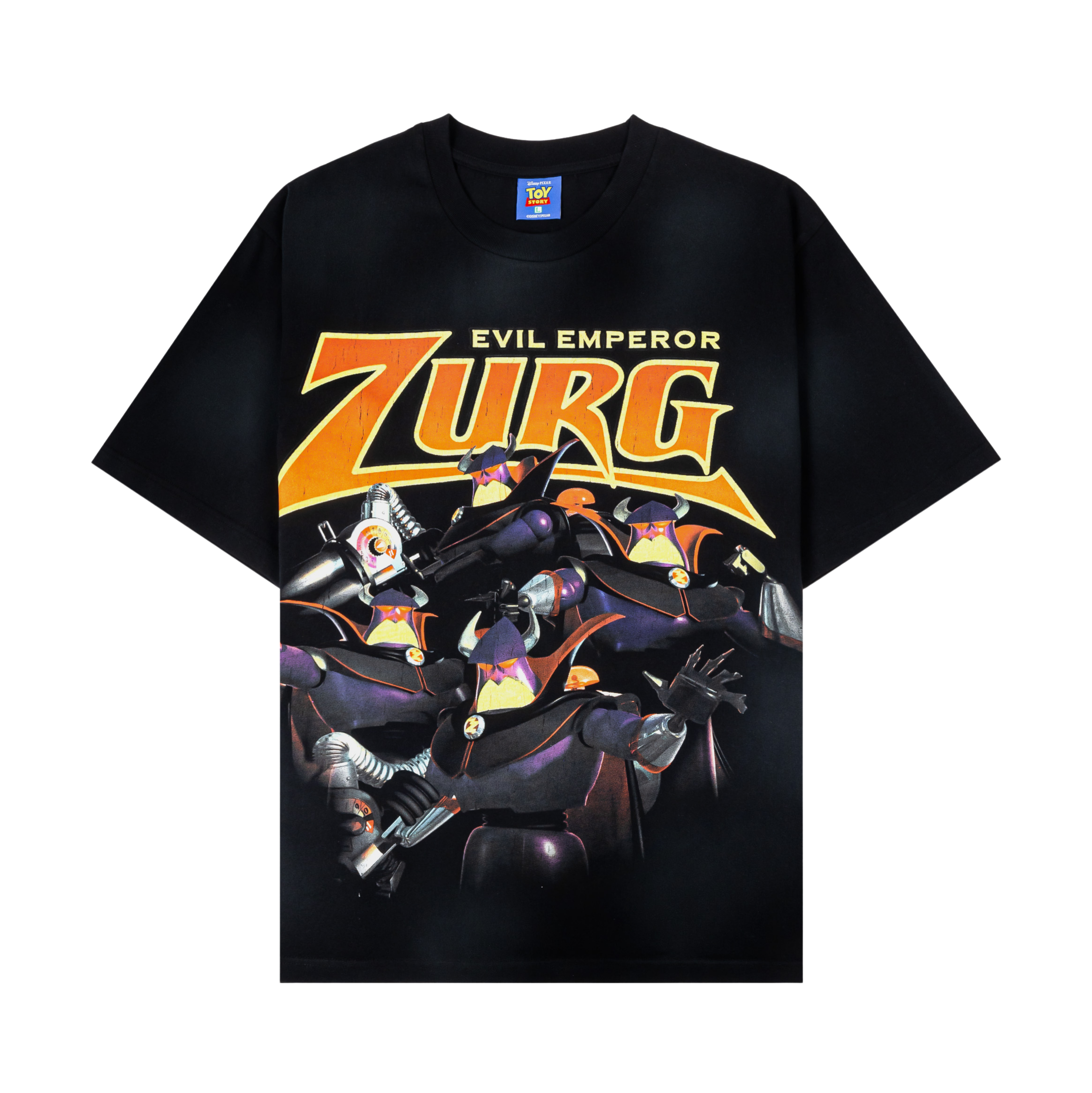 Black t-shirt featuring 