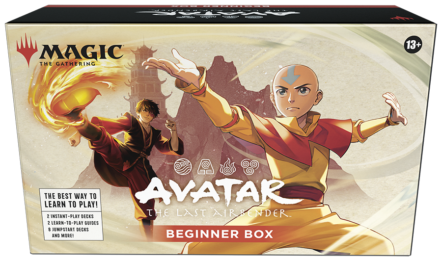 Magic: The Gathering Avatar Beginner Box featuring Aang and other characters.