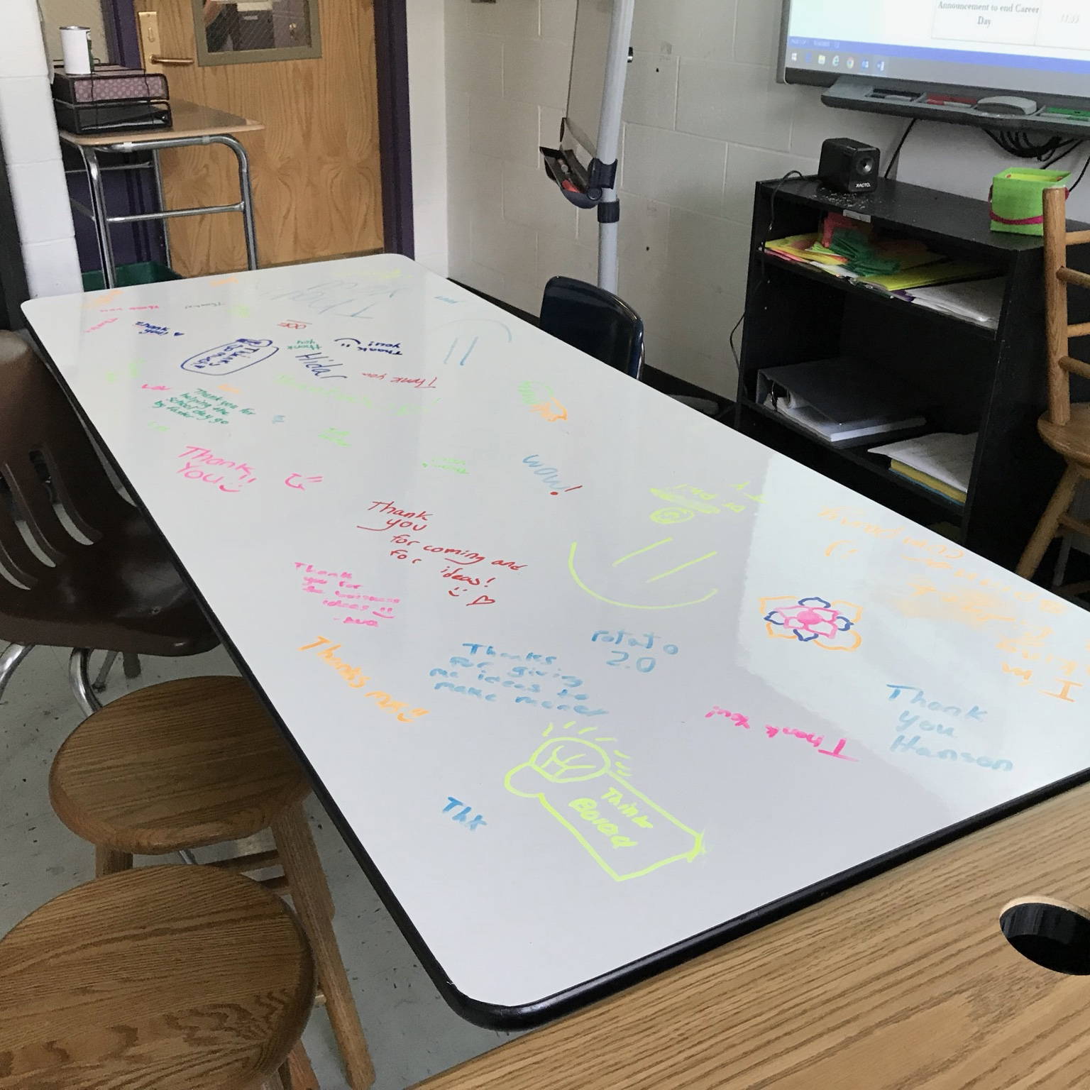 school table whiteboard
