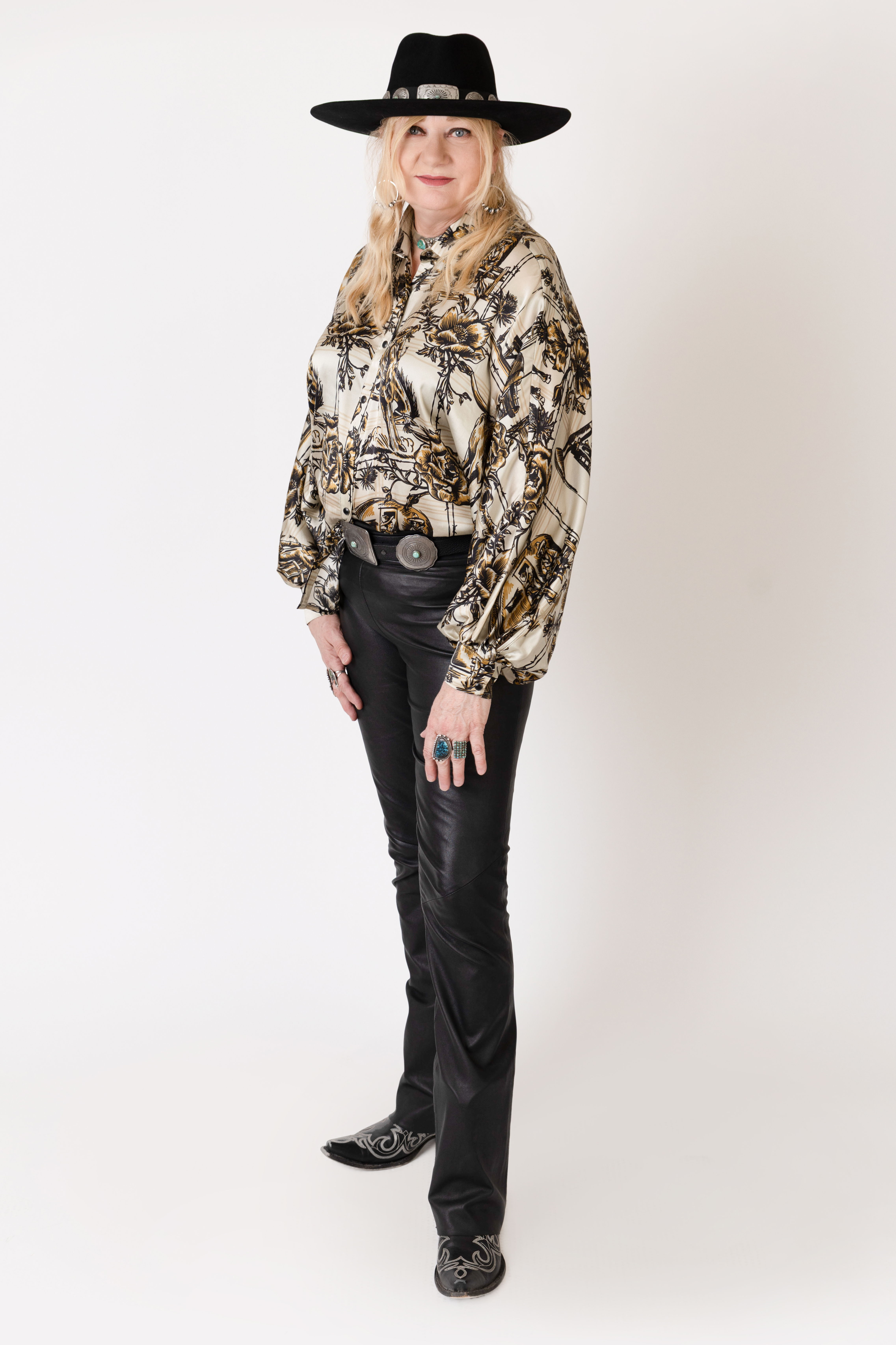 TRACY URANGA: Petro Plaid Blouse, Bandit Pant