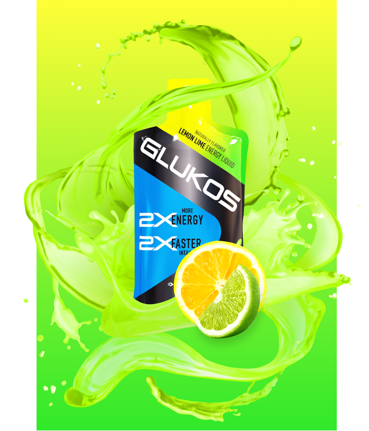 Lemon Lime Energy Liquid Gel Packs