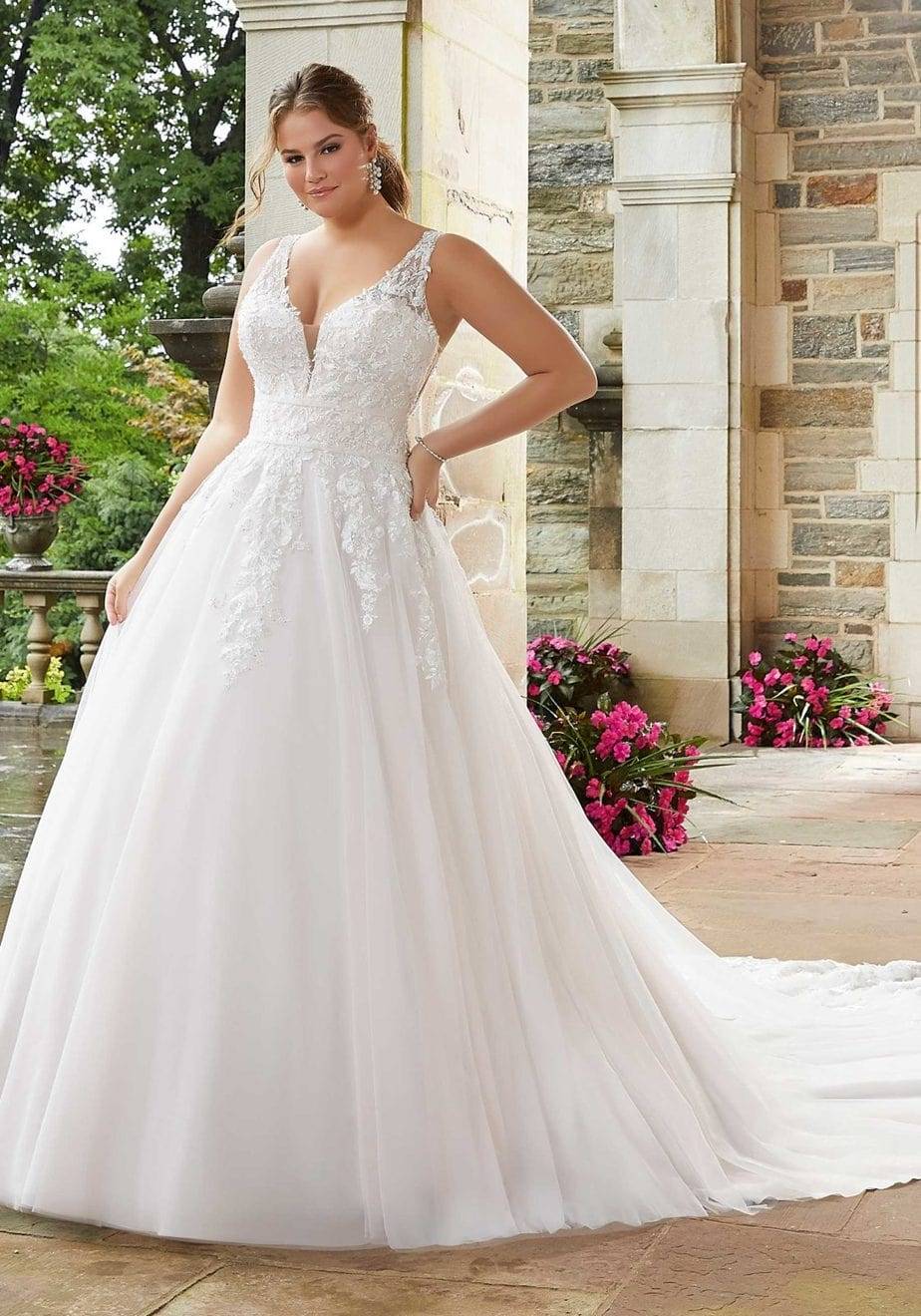 mori lee lace wedding dress