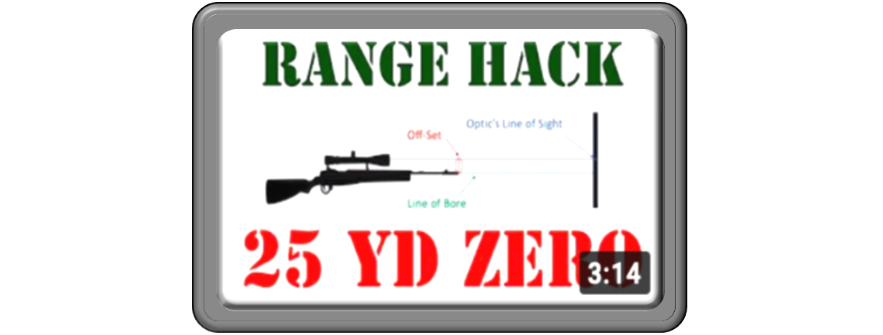 25 Yard Zero how to zero your rifle