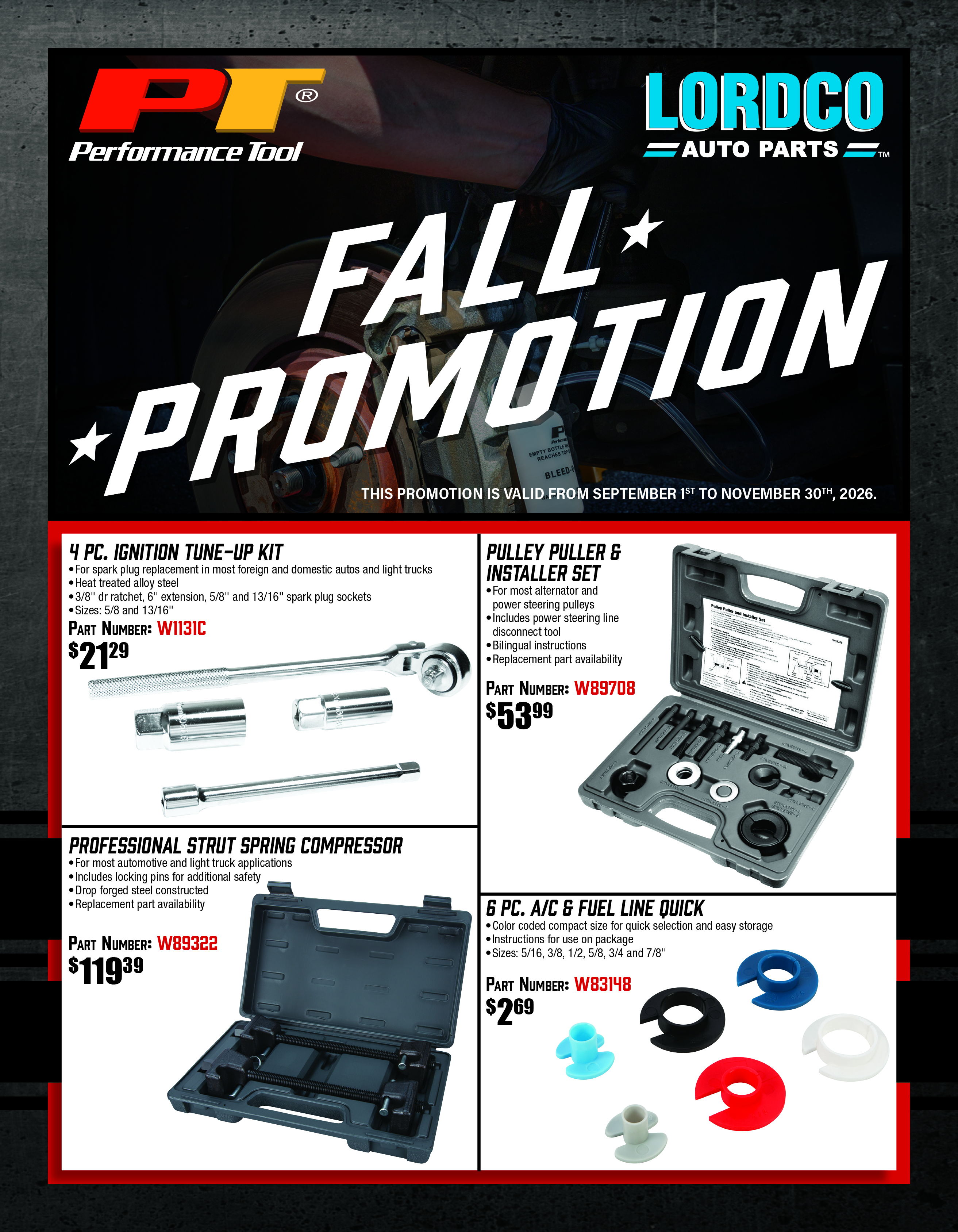 Performance Tool September Tool Sale Flyer