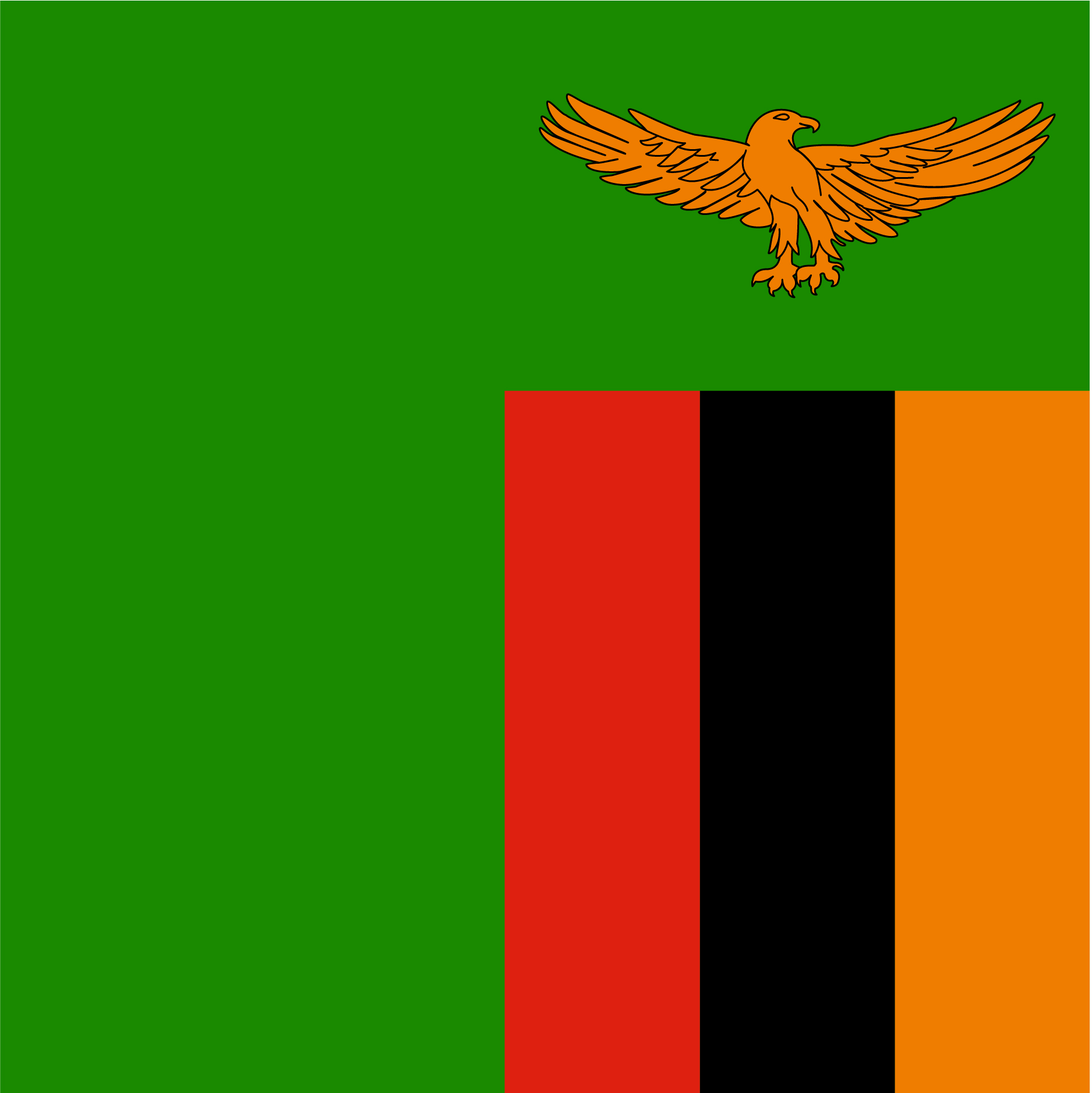 The Zambia Flag 
