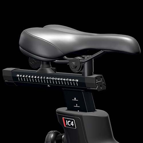 Comfort performance saddle on IC4 Indoor Cycle