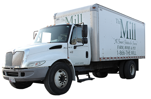 The Mill Stores delivery truck