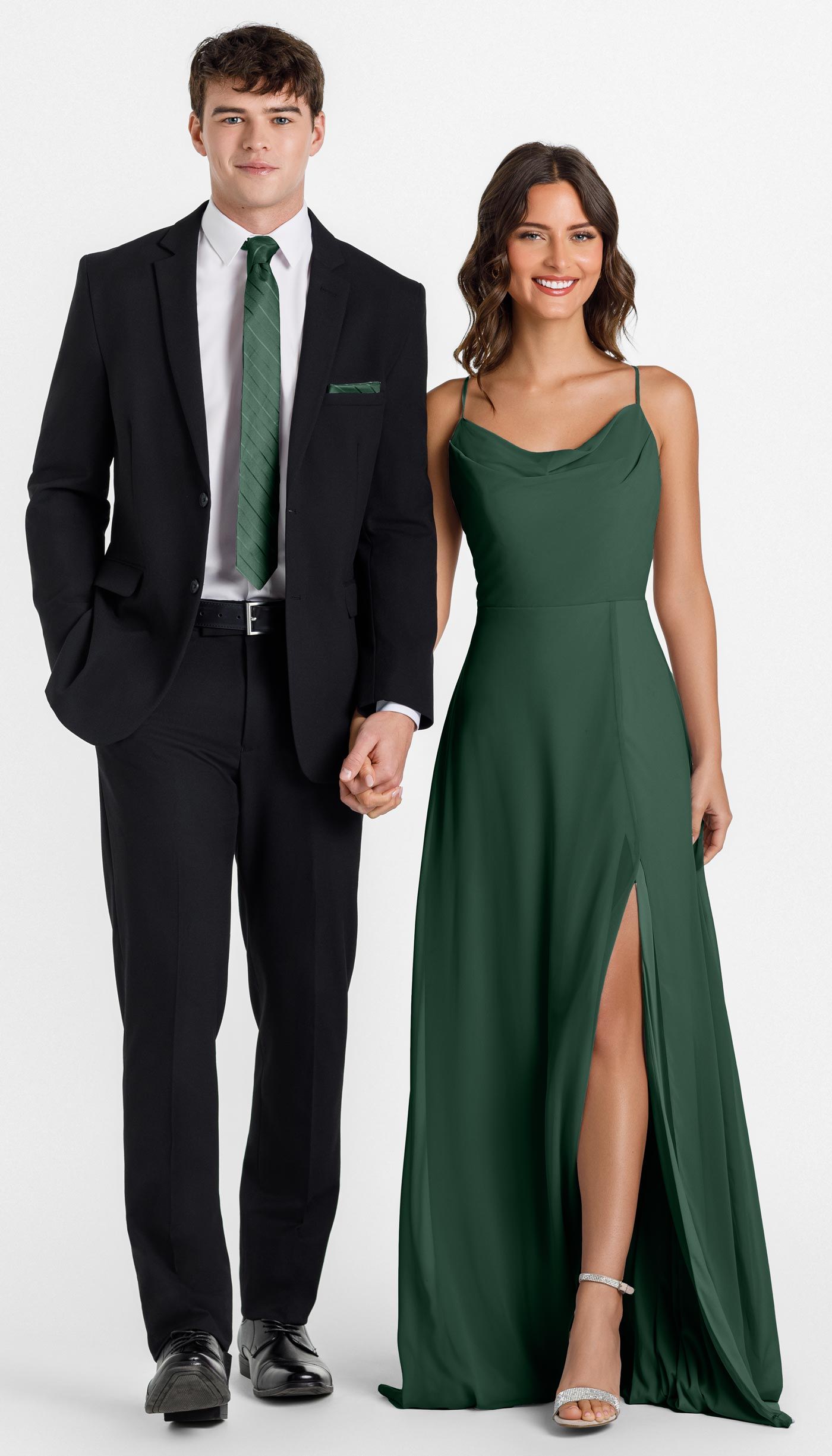 Kennedy Blue Black Suit With Eucalyptus