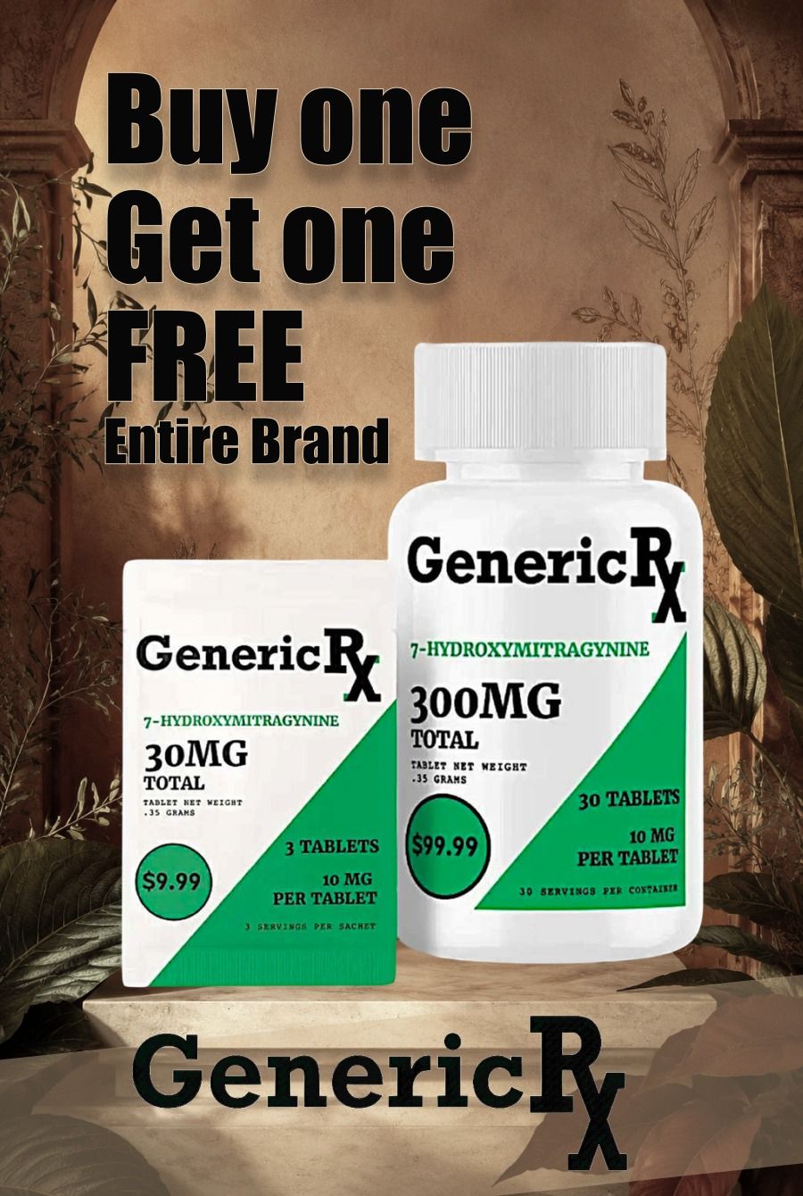 Buy one get one free offer for GenericRx products.