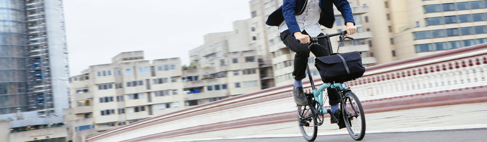 Brompton bikes are perfect for commuting.