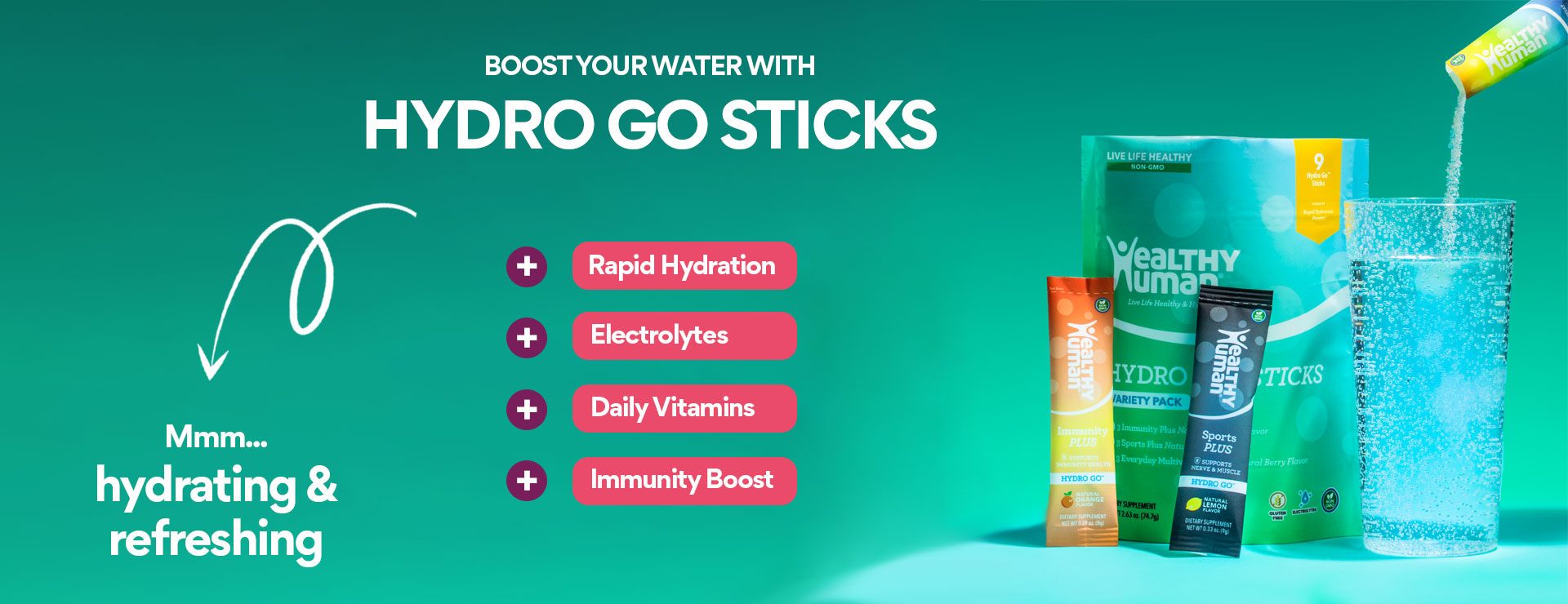 Boost your water with Hydrogo Sticks