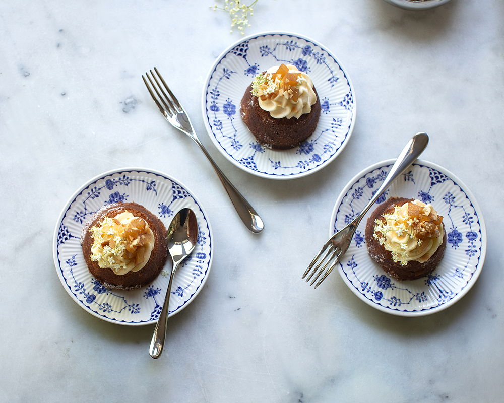 Pear, Elderflower and Earl Grey Tea Cakes