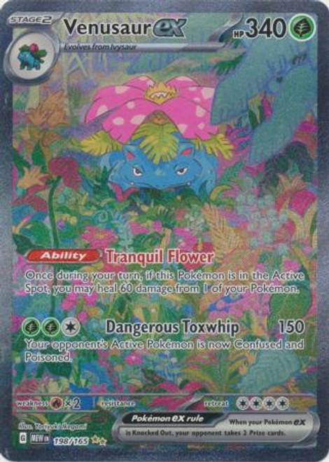 Scarlet & Violet 151 198/165 Venusaur ex