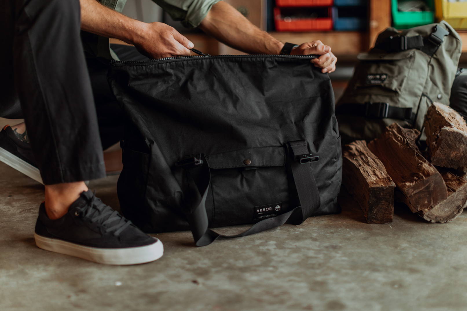 Above: The Men's Foundation Shoe in Vintage Black