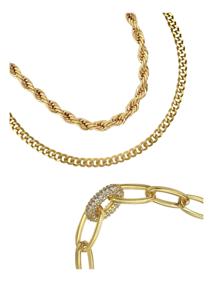 Cyprus Chain - gold plated over stainless steel