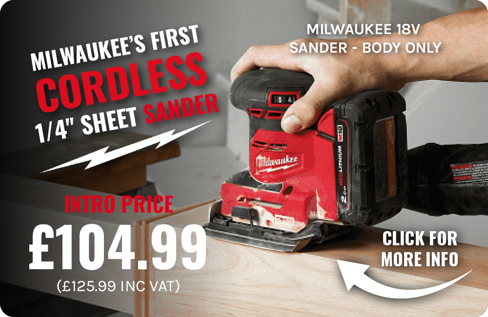 Milwaukee M18 BQSS-0 18V Quarter Sheet Sander - Body