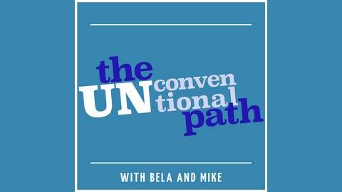 The unconventional path podcast logo