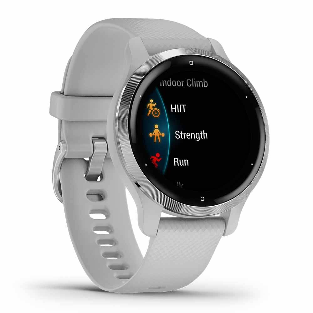 Silver/mist gray Garmin Venu 2S sport GPS smartwatch