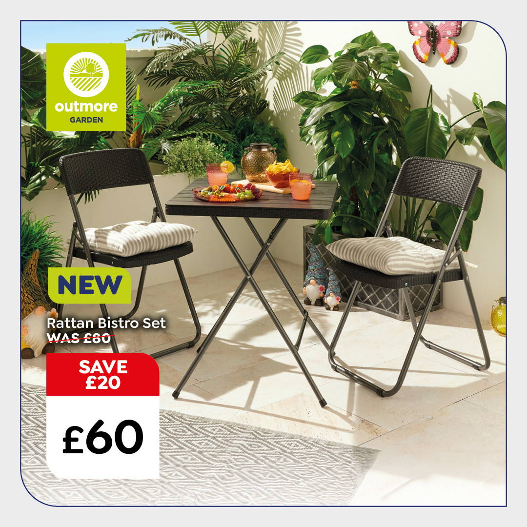New Outmore rattan bistro set