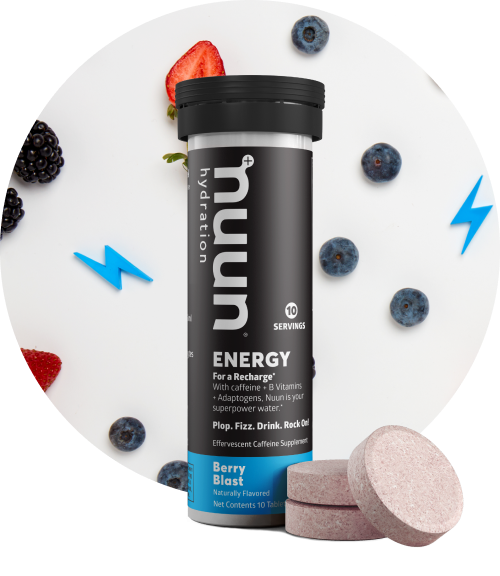Nuun Energy tube with tabs and berries 