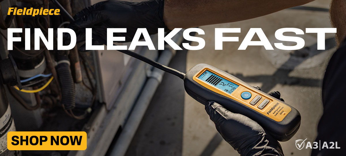 Fieldpiece DRX3 Refrigerant and Combustible Gas Leak Detector, All-in-One Heated Diode Sensor for A1, A2L, and A3 Refrigerants plus Combustible Gases