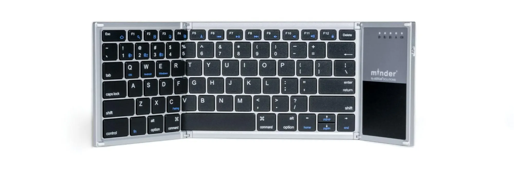 minder Portable Folding Bluetooth Keyboard