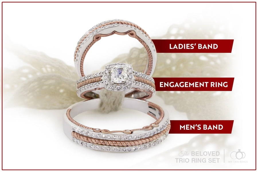 The Beloved Trio Ring Set