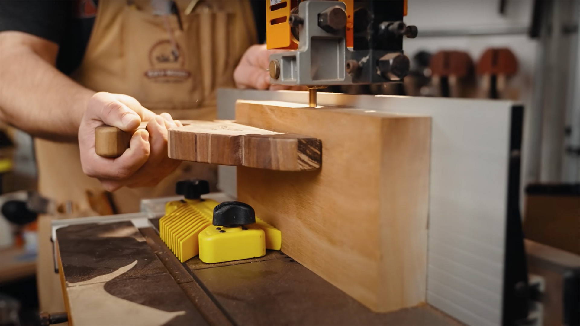 cutting thin strips on a bandsaw