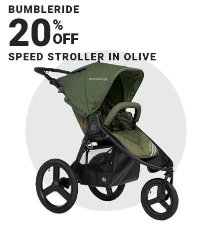 Bumbleride Speed Stroller in Olive Black Friday Promotion
