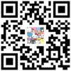 QR code with a colorful character design in the center.