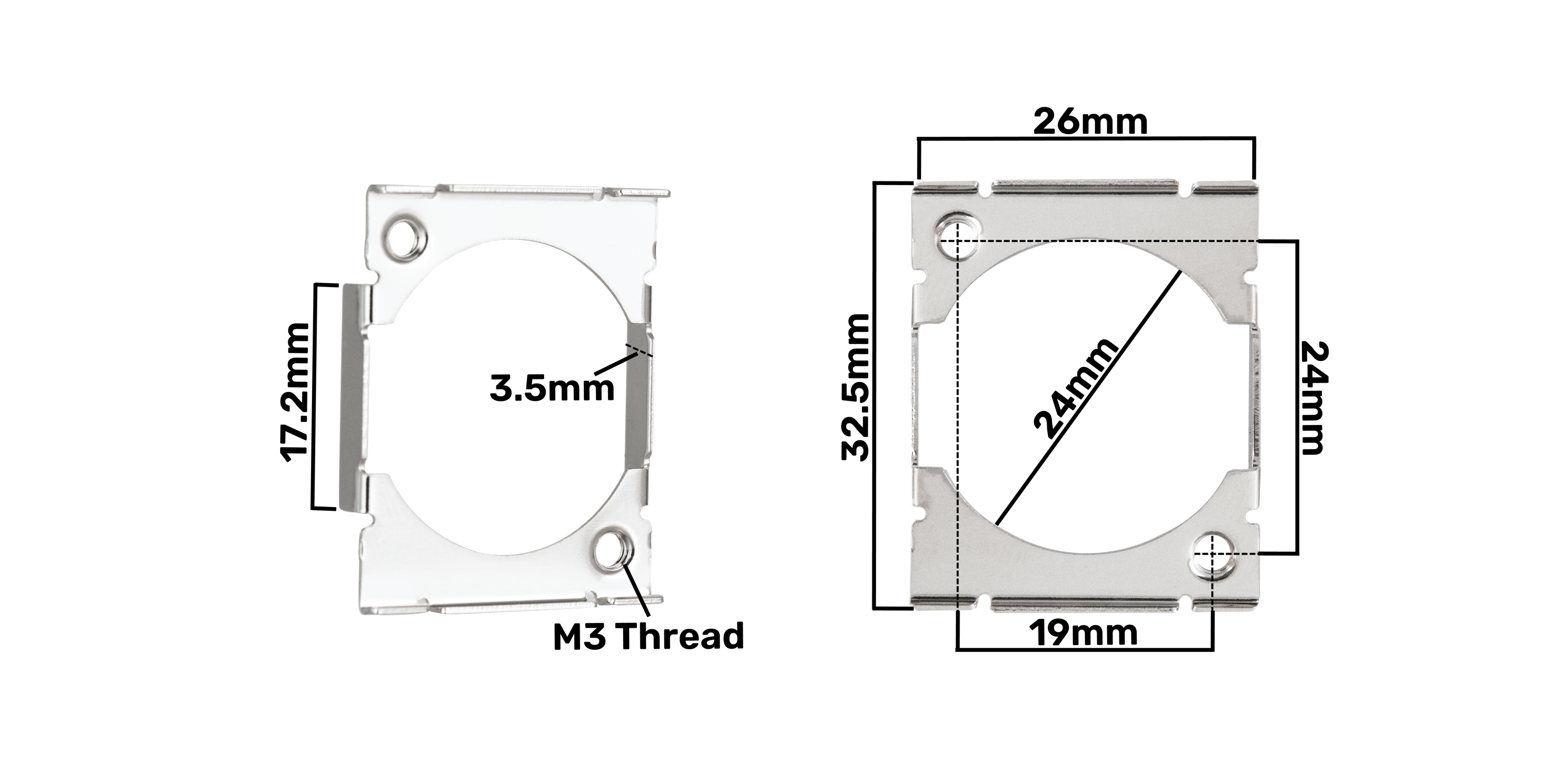 Neutrik MFD Mounting Plate For D Series Connectors Elite Core