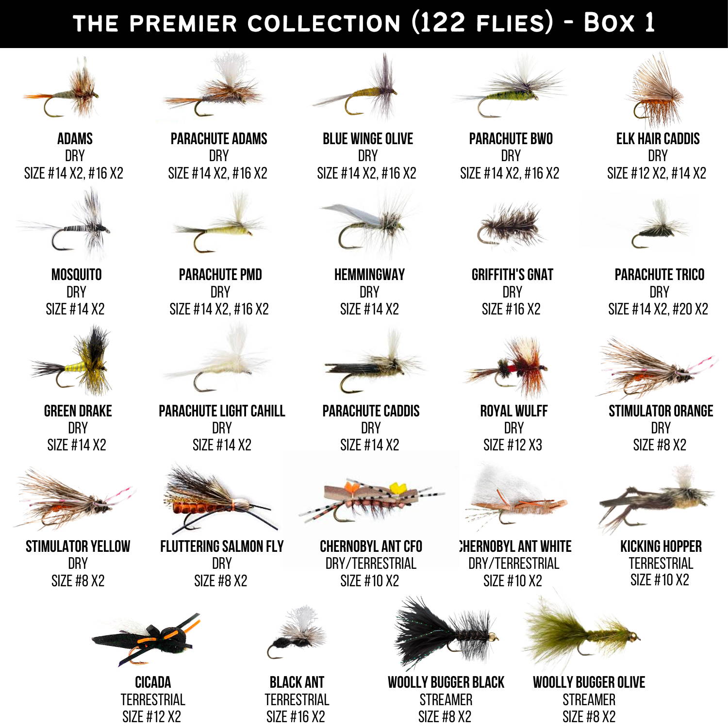 Fly Trout Fly fishing Flies Assortment Artificial Bait with Wet Fly Ho –  Shopeazy