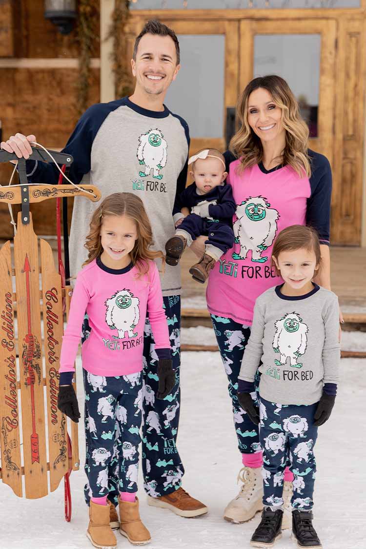 Unique Yeti Christmas Pajamas For A Family Green - Family