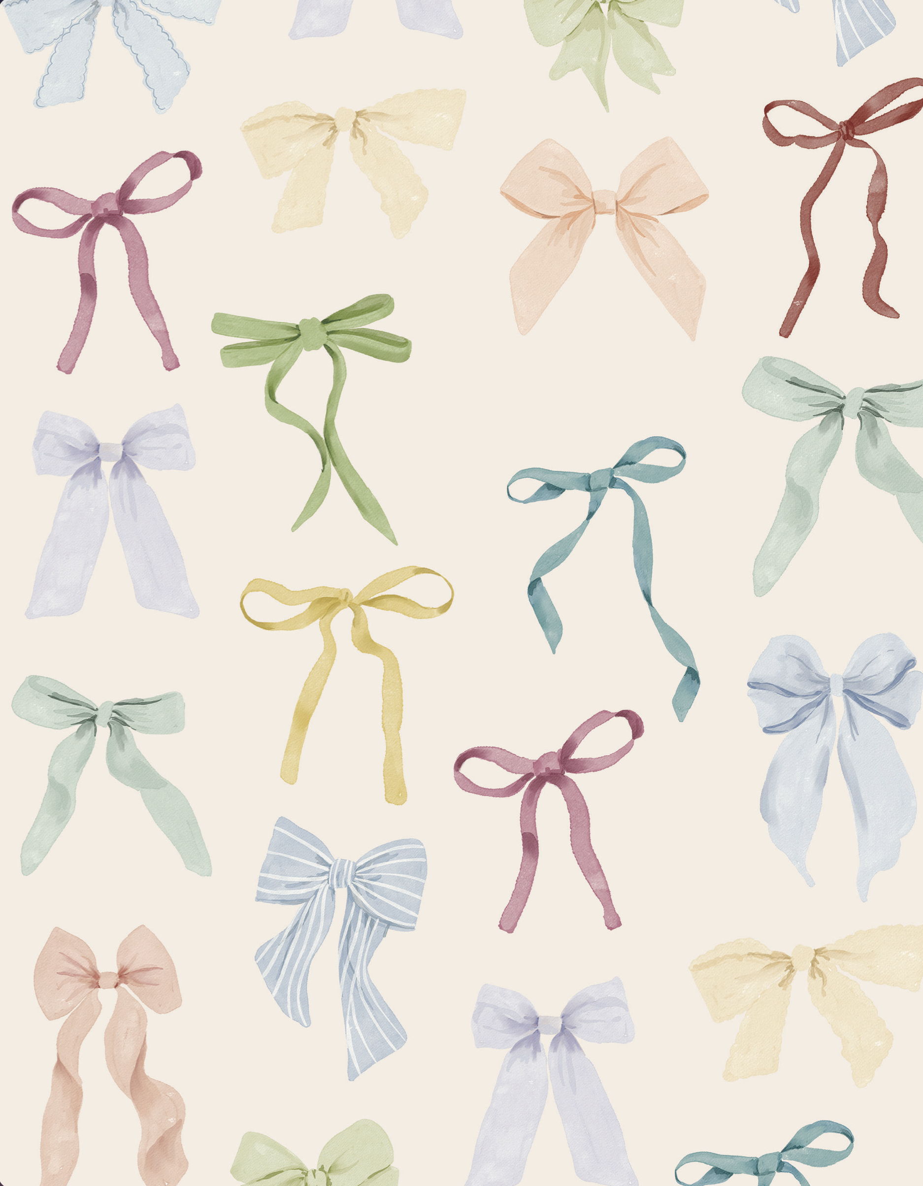 bows cover printable