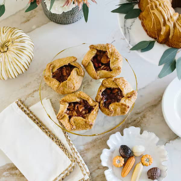 mini cranberry pear galettes 