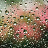 water droplets on a window