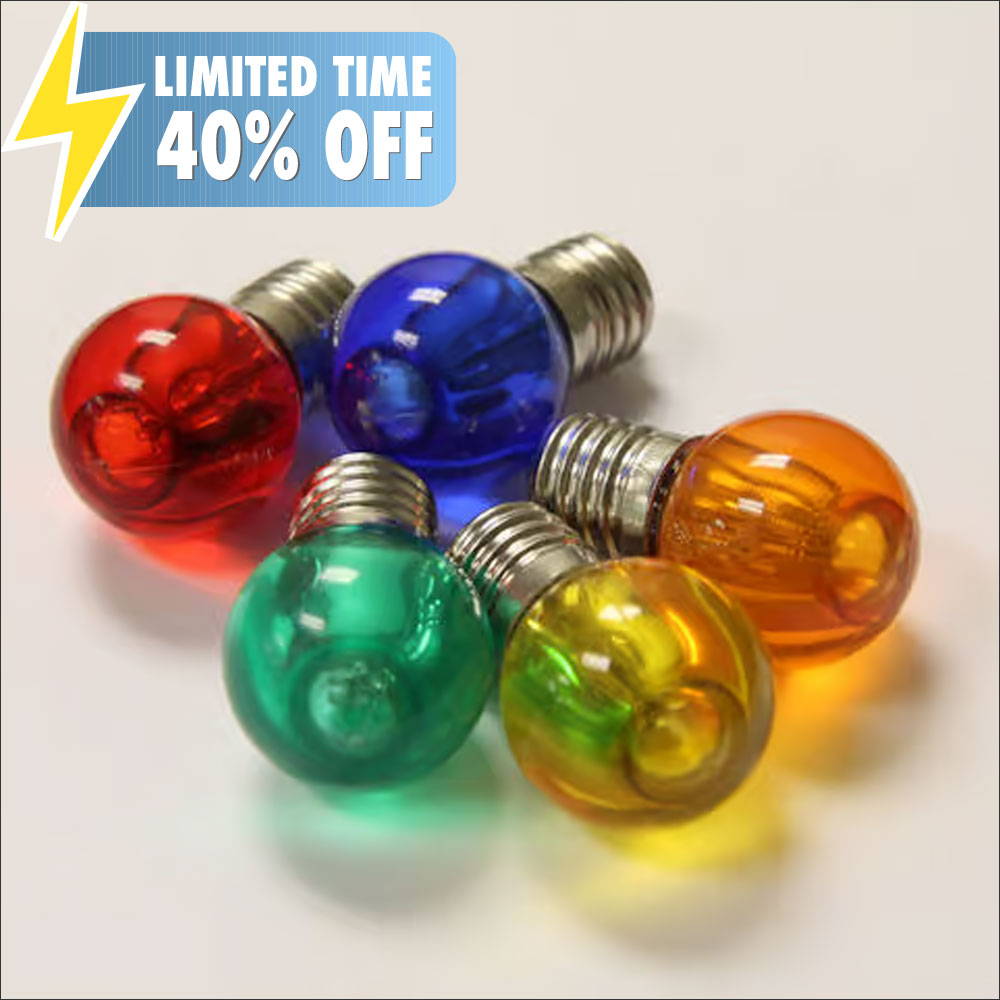 LED G30 Bulbs - colors