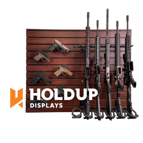 Holdup safe logo and display