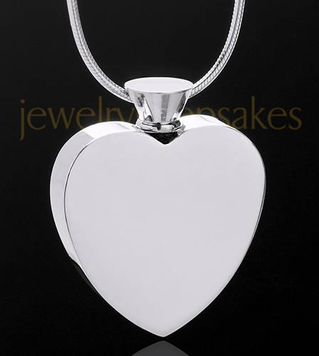 Stainless Steel Enamored Heart Cremation Jewelry