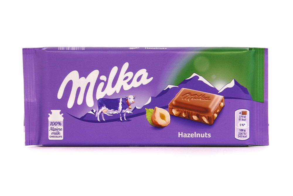 World's Best Milka Chocolate - Whole Nuts, 10 Bars