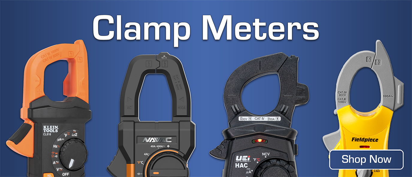 Shop clamp meters from top HVAC tool brands