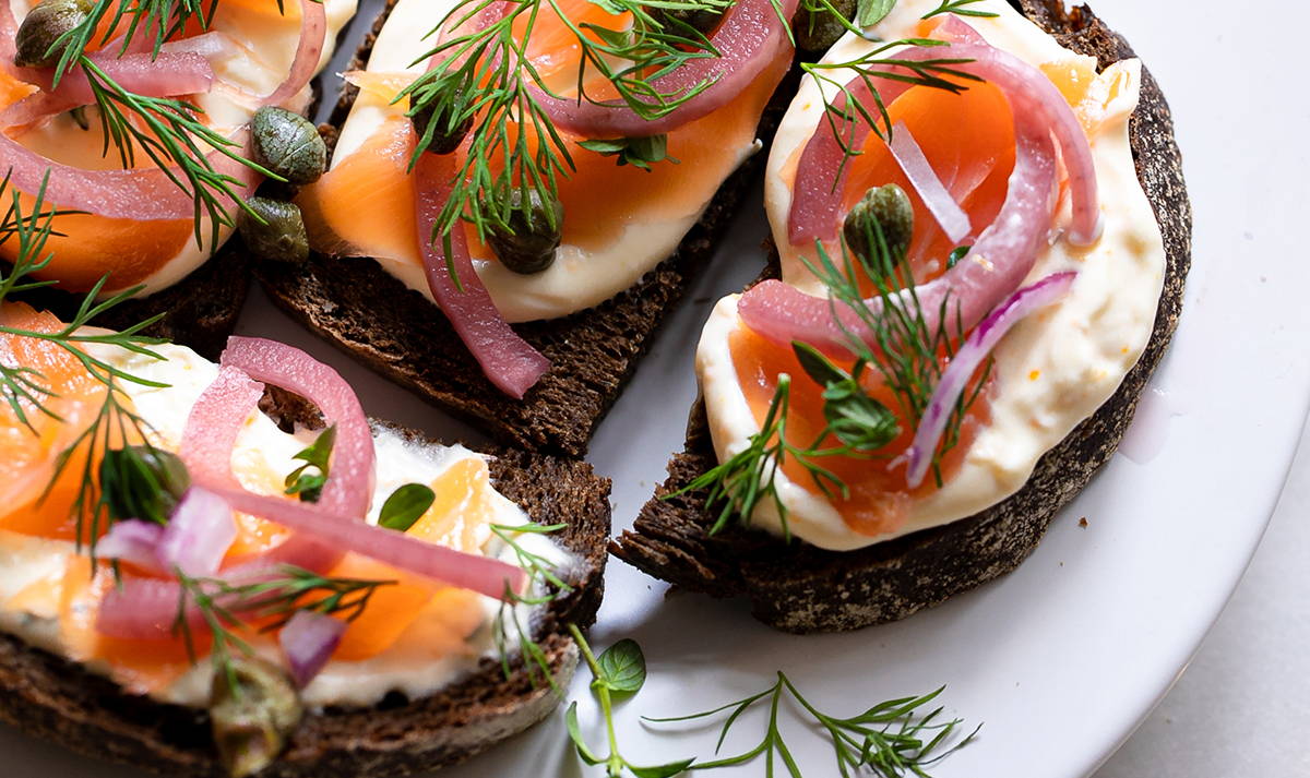 Smoked Salmon Tartines