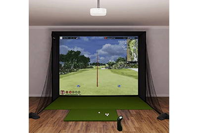 The Bushnell Launch Pro SIG12 complete golf simulator package
