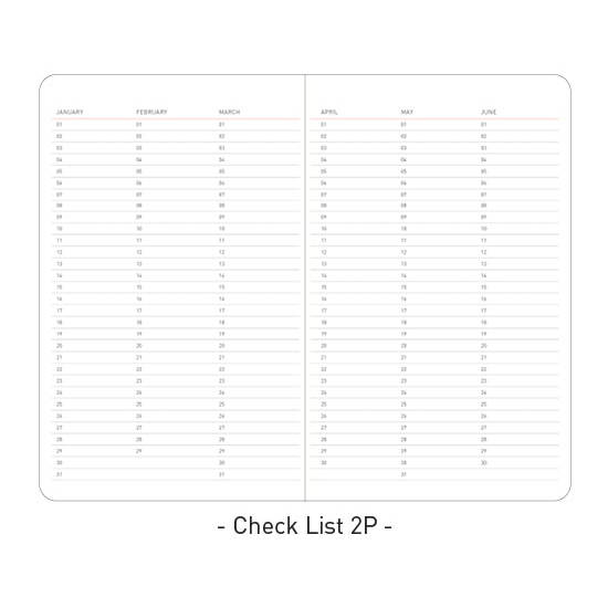 Checklist - Ardium 2020 Soft weekly dated diary planner