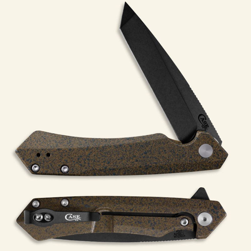 Brown Speckle Coated Kinzua Knife.
