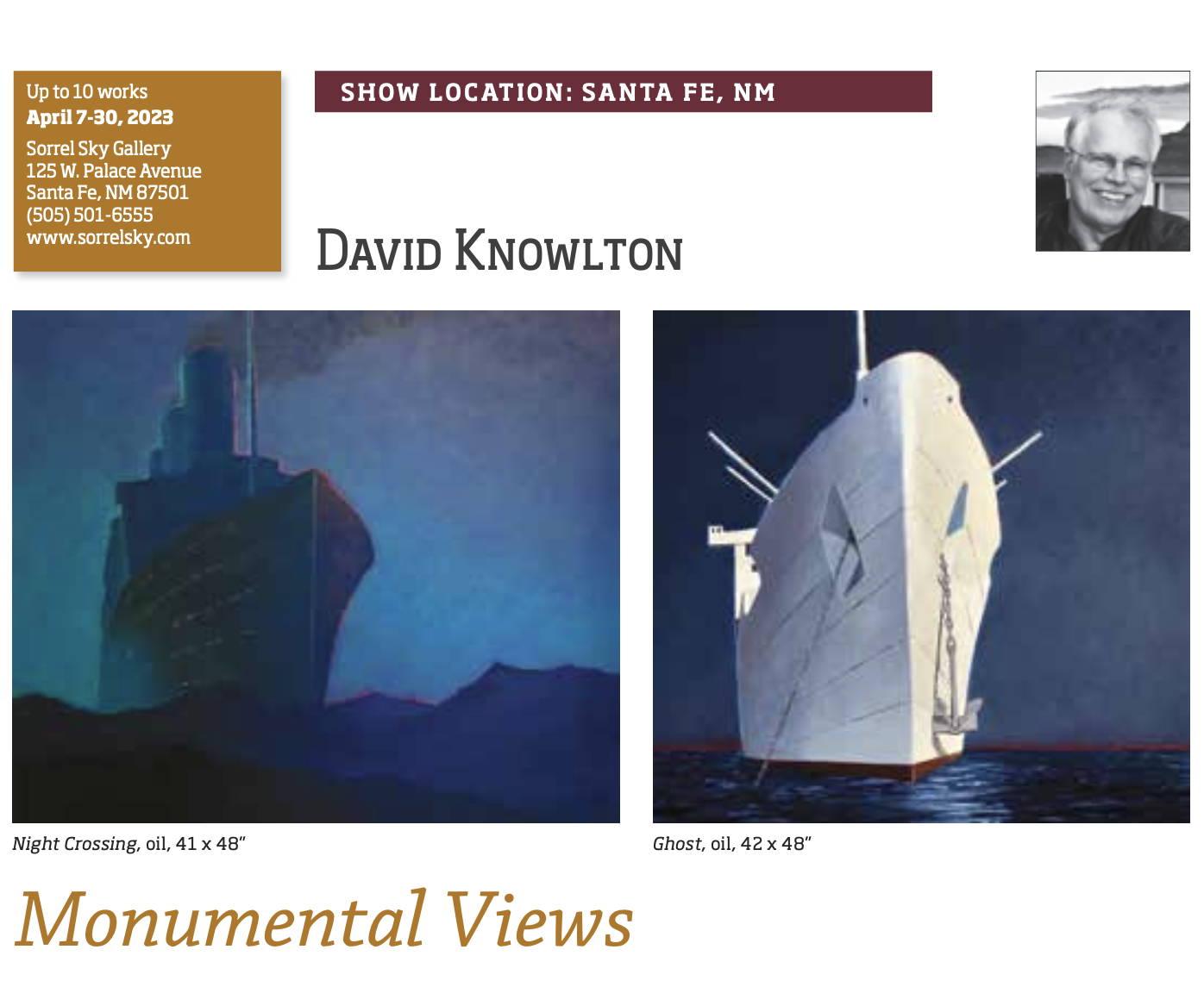 DAvid knowlton. David Yarrow. Sorrel Sky Gallery. Art Show.