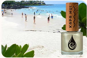 magic sands non toxic nail polish bottle on the beach