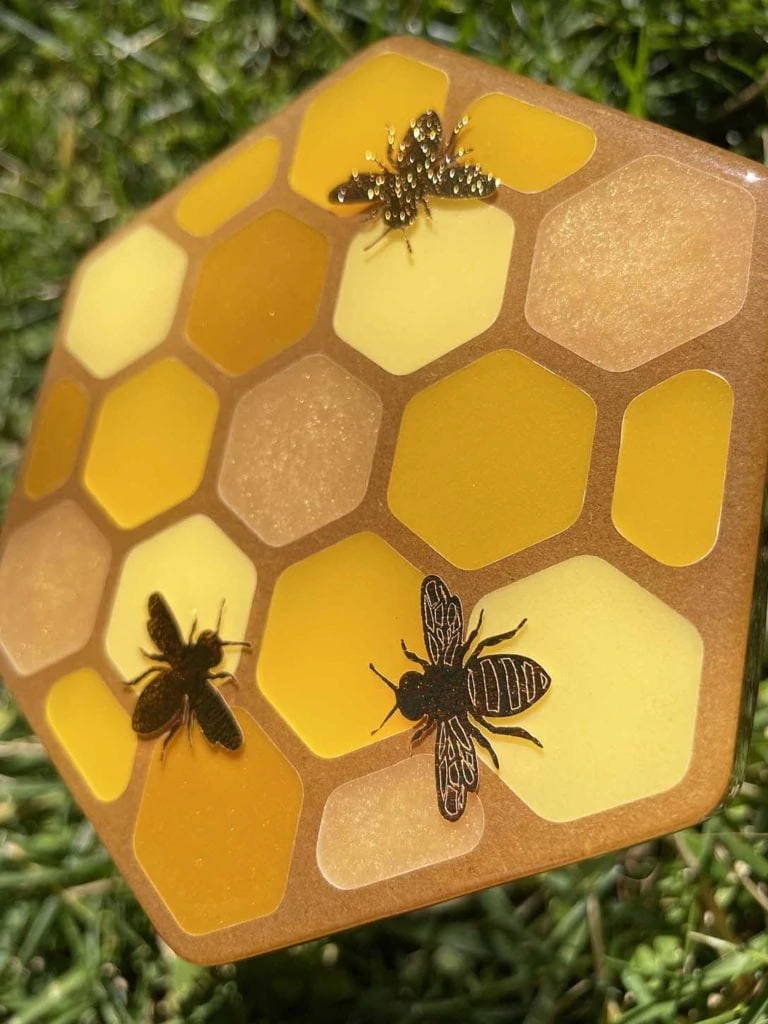 Bee Honeycomb Hive Silicone Molds Fresh Fruit Resin/eproxy Crafts